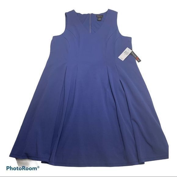 Teeze Me Sleeveless Fit & Flare‎ Drees Size 18 knee Length Sleeveless Purple NWT - Picture 4 of 10